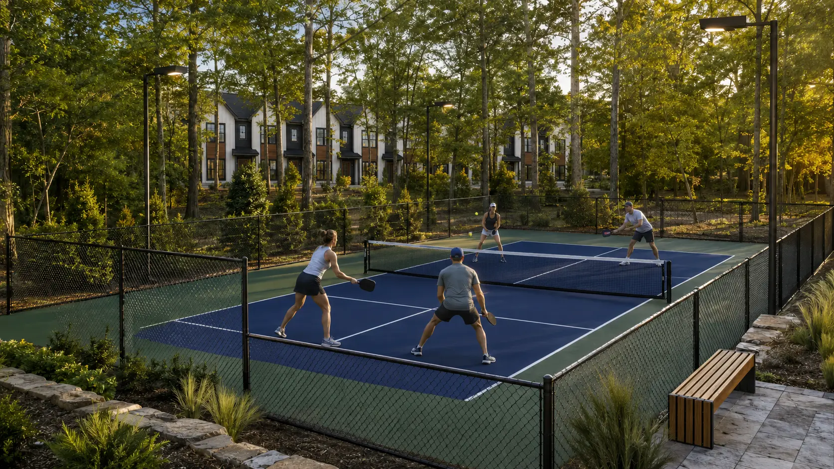 Pickleball court at Echelon Preserve